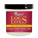 J. AMILA Styling Gel, 16oz - High Hold Loc Gel for Dreads and Braids, Locking, Twisting, and Braiding Hair Gel, Nourishing Vitamin B5 and Aloe Vera