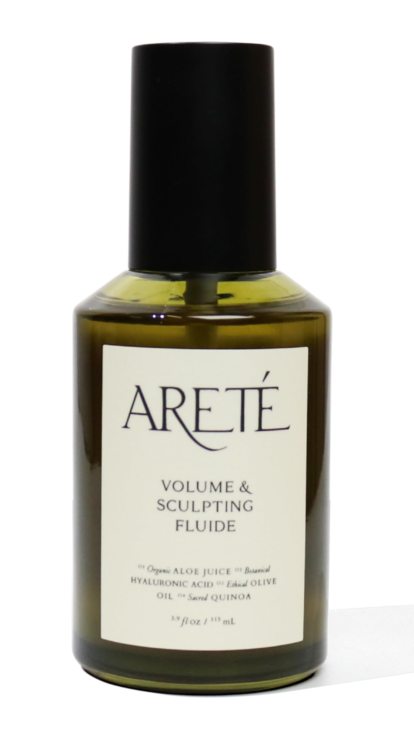 ARETÉ Volume & Sculpting Fluide, Glaze Hair Gloss, Curl Cream + Hair Volumizer with Organic Aloe, Hyaluronic Acid, Quinoa & Olive Oil for Flexible