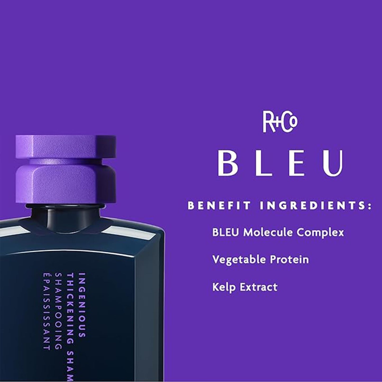 R+Co BLEU Ingenious Thickening Shampoo (8.5 oz) & LifeStyler Volume + Texture Spray (8.3 oz) - Adds Thickness, Volume, Texture, Body, and Movement