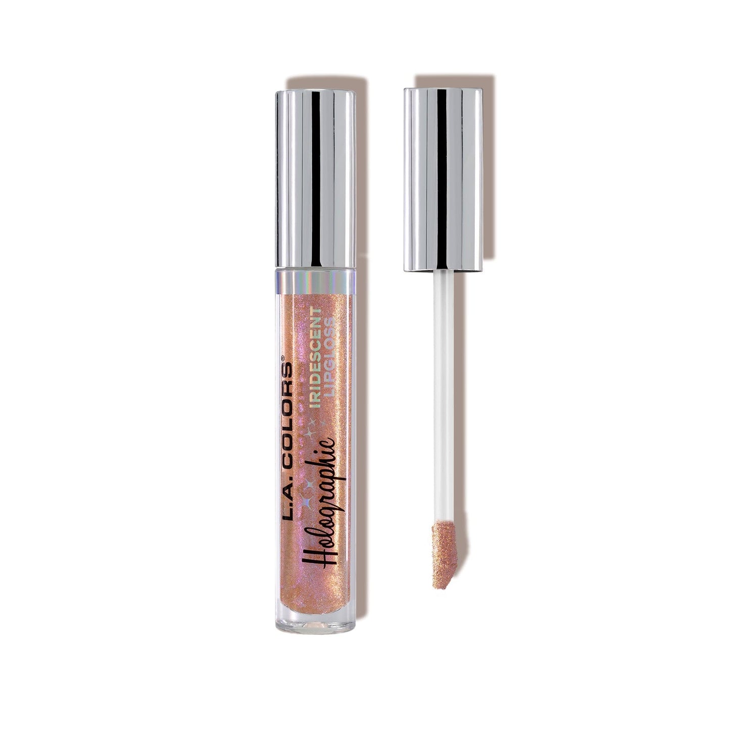 L.A. COLORS Holographic Lipgloss, Glazed Donut CLG426
