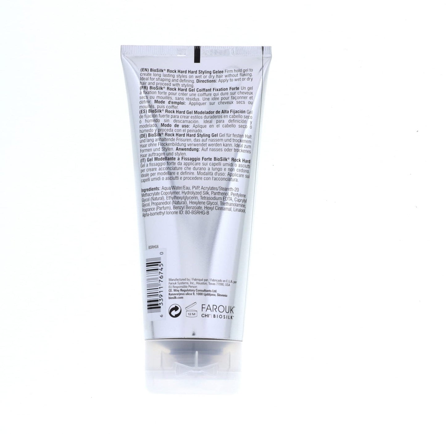 Biosilk Rock Hard Hair Styling Gelee 6 oz (Pack of 5)