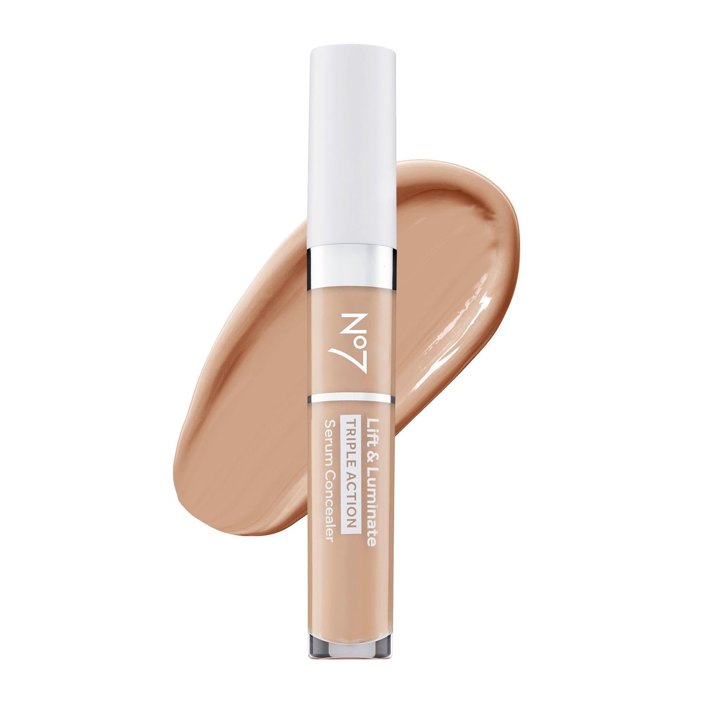 No7 Lift & Luminate Triple Action Serum Concealer - Light - Anti Aging Liquid Concealer Makeup for Blemishes & Dark Circles - Medium to Full Coverage Beauty and Personal Care No7