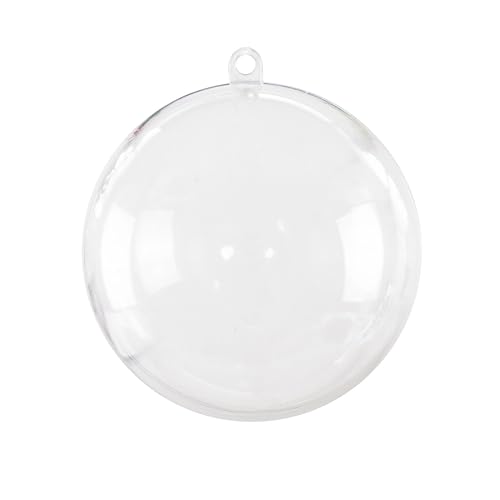 Super Z Outlet Clear Plastic Acrylic Bath Bomb Mold Shells Molding Balls Kit (80mm, 12 Pack)
