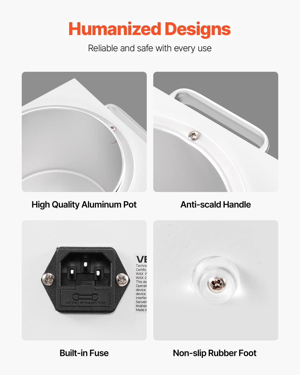 VEVOR Single Wax Warmer, 3000ML 300W Professional Wax Warmer for Hair Removal, 32 ? to 248 ? Adjustable Electric Waxing Heater Pot with 100PCS Sticks Beauty and Personal Care VEVOR