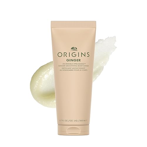 Origins Incredible Spreadable Smoothing Ginger Body Scrub | Gently Exfoliates | With Ginger & Sugar, 6.7 Fl Oz