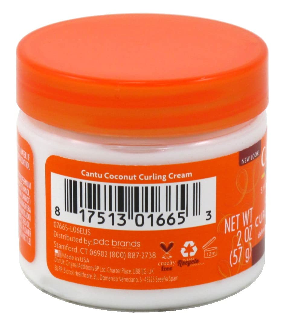 Cantu Shea Butter Coconut Curling Cream 2 Ounce (12 Pack)