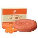 Madina Carrot Soap Bar - Carrot Seed Oil & Shea Butter, Moisturizing, Anti-Aging, Skin Tone & Elasticity, Vegetable-Based, Halal, Gentle Cleanser, 6