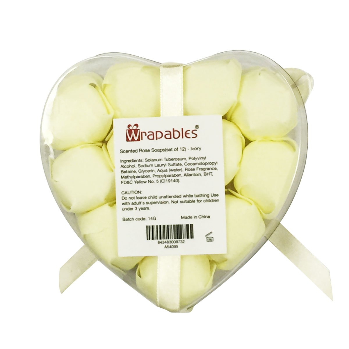 Scented Rose Soaps (set of 12) - Ivory Beauty & Personal Care Wrapables
