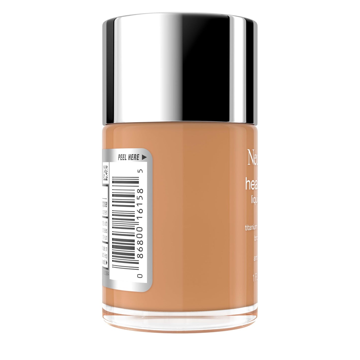 Neutrogena Healthy Skin Liquid Foundation Makeup Broad Spectrum SPF 20 Sunscreen, Medium Coverage, Vit B5, Antioxidants, All Day Wear, Golden Tan