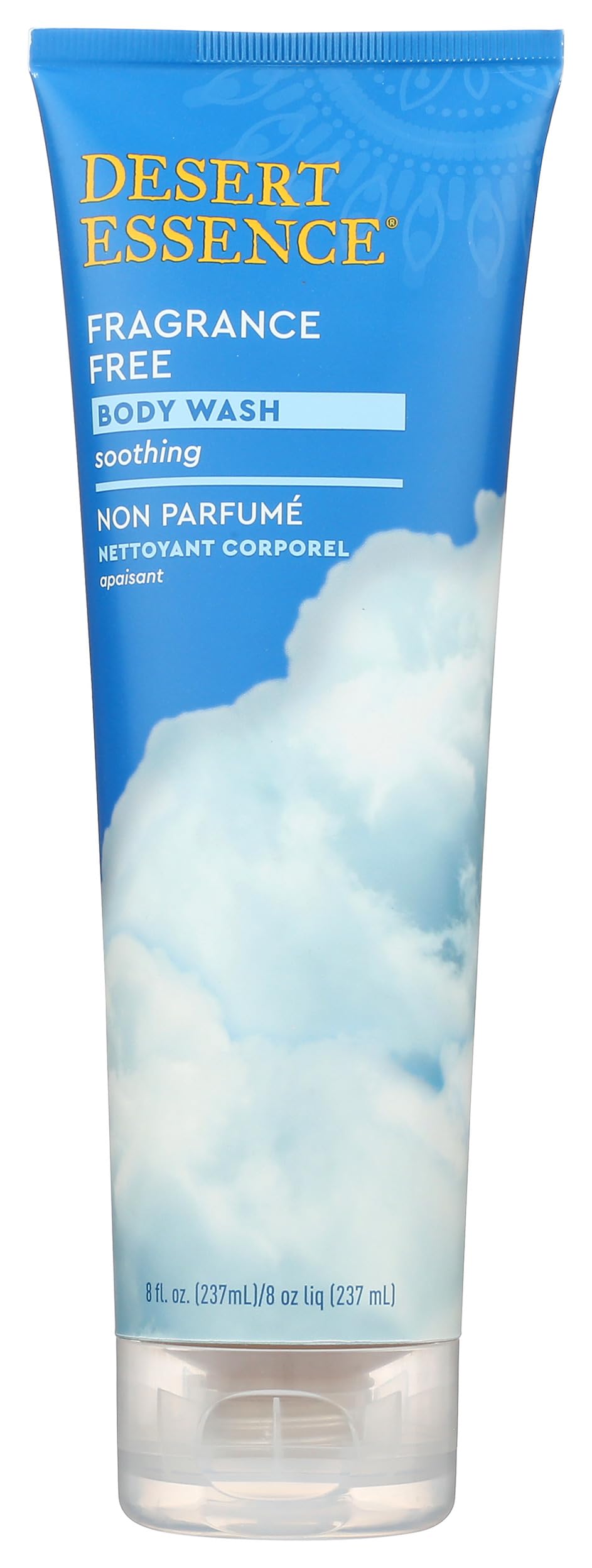 Desert Essence Fragrance Free Body Wash Sensitive Skin-Friendly Plant-Based Cleanser with Organic Aloe, Green Tea & Jojoba Oil - Nourishing