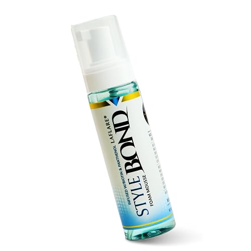 Laflare New Travel Size Mousse Foam - Hair Styling, Shine and Volume Mousse for Braid (Musk)