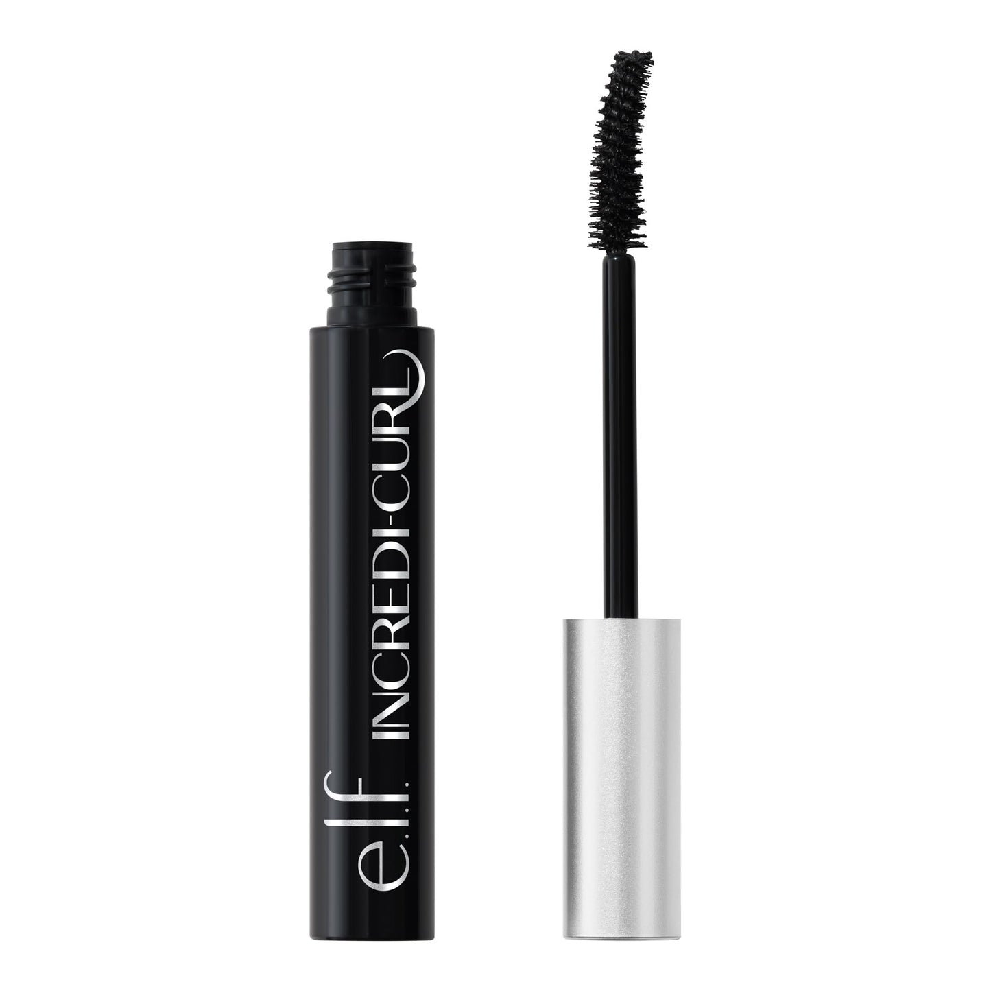 e.l.f. Incredi-Curl Mascara, Volumizing Mascara For A Bold, Lasting, Lifted Curl, Smudge-Resistant Formula, Vegan & Cruelty-Free, Pitch Black