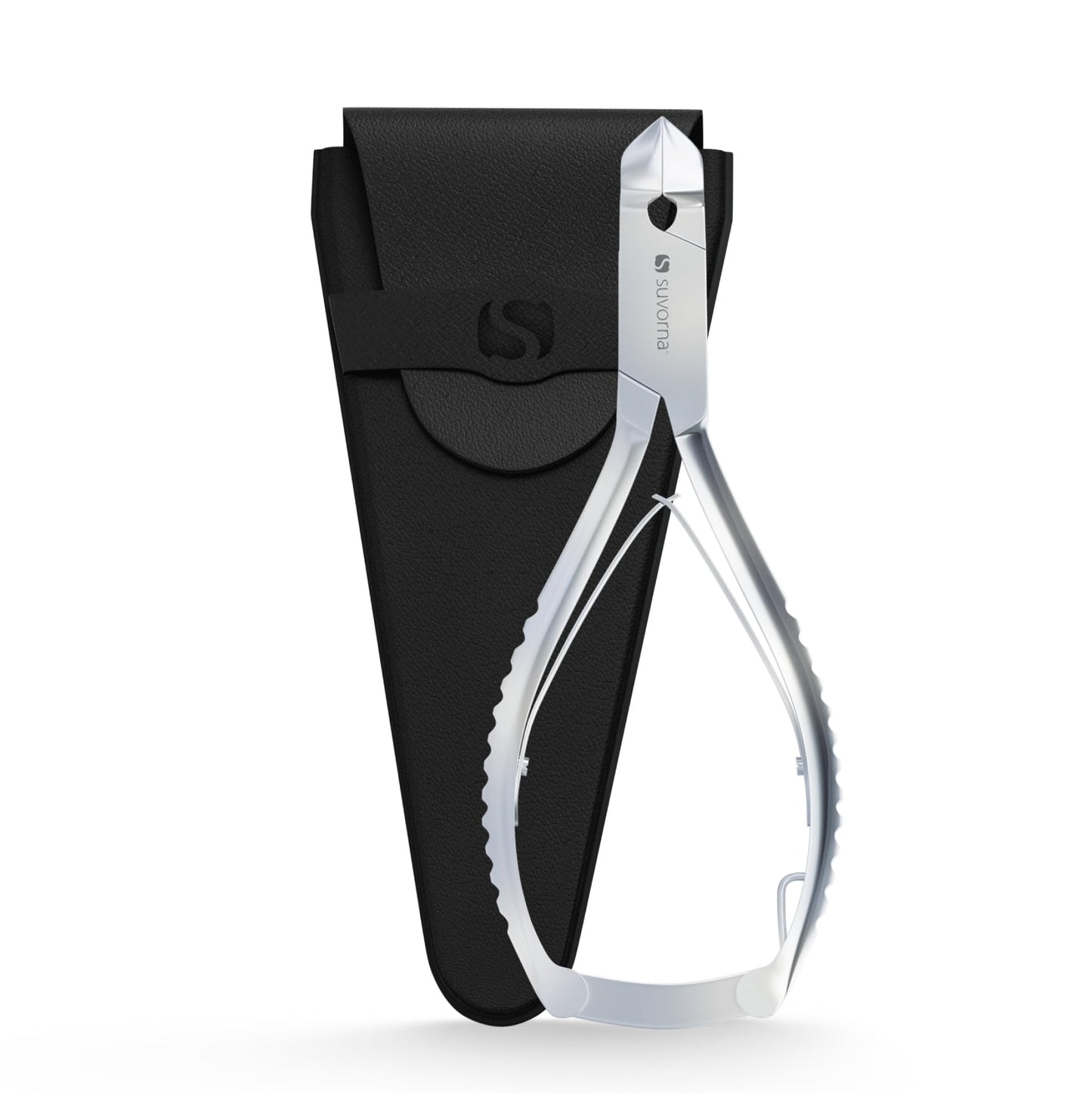 Suvorna Podiatrist Toenail Clippers Concave Jaw and Back Lock, 5.5" Extra Large Toe Nail Clippers for Thick Nails, Heavy Duty Nail Clippers for Thick