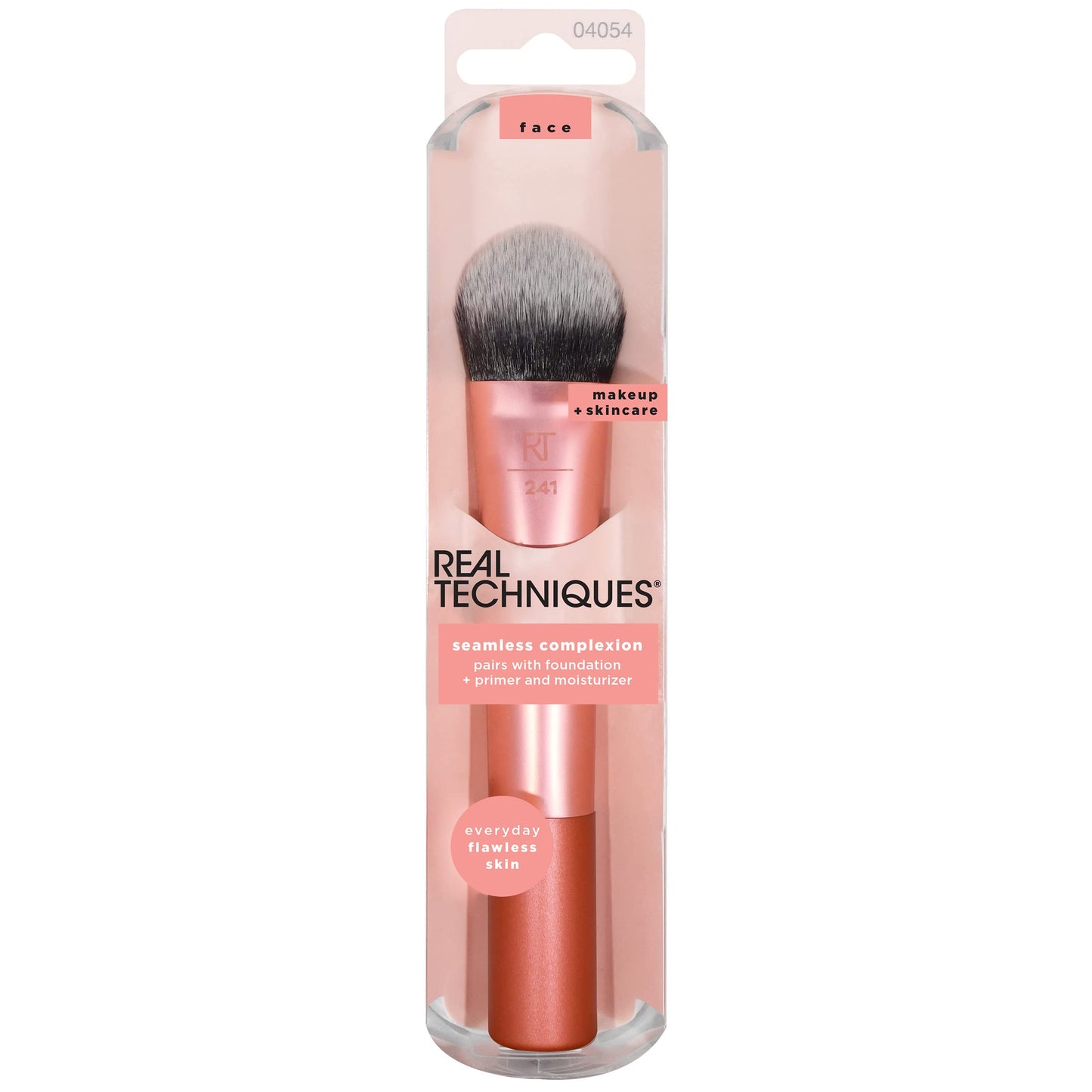 Real Techniques Seamless Complexion Makeup Brush, For Foundation, Primer, & Moisturizer, Multipurpose Foundation Brush Or Skincare Tool, Streak-Free
