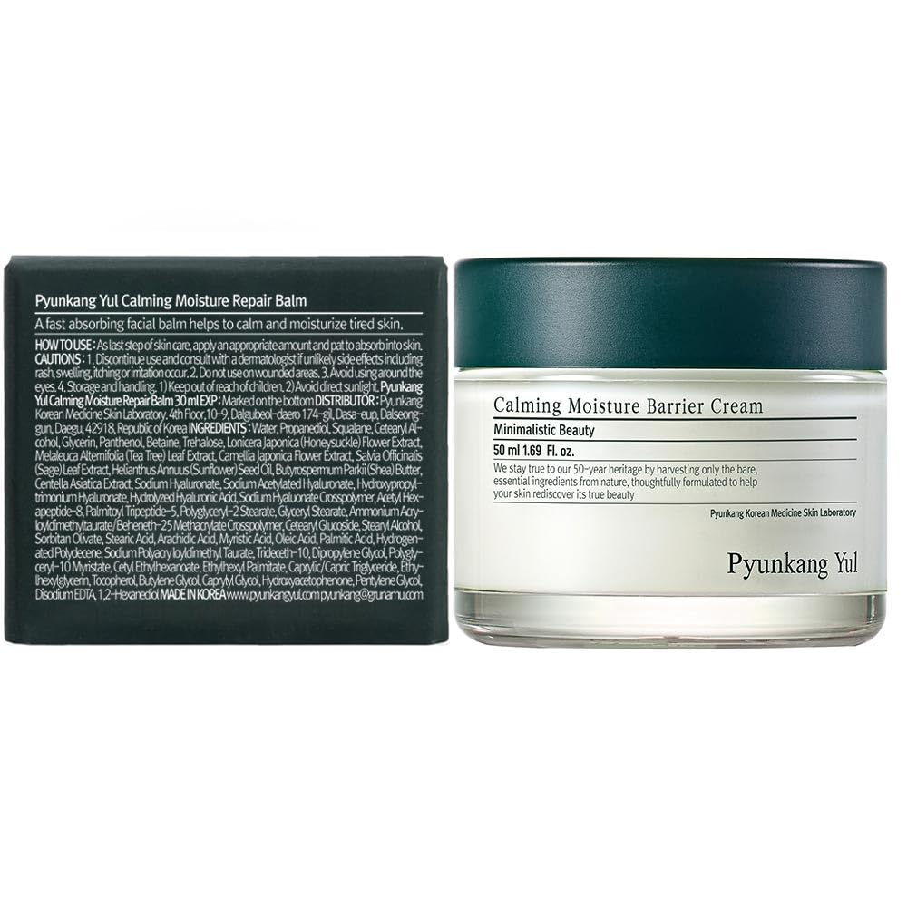 Pyunkang Yul PKY Calming Moisture Repair Balm Instantly Calms Sensitive Skin, Face Moisturizer with Deep and Rich Nourishment, Vegan, Korean Skincare Beauty and Personal Care Pyunkang Yul