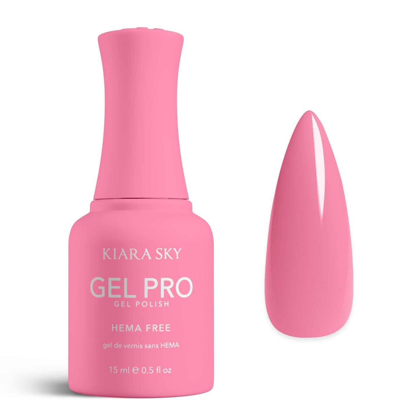 KIARA SKY Gel Pro HEMA-Free Gel Nail Polish | Full Coverage, 28+ Day Wear, Self-Leveling, UV/LED Soak-Off, 0.5 fl oz | Little Drama #063 Beauty & Personal Care KIARA SKY