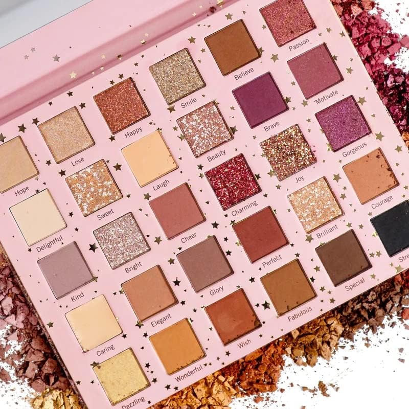 Sistar Sistarship You Are My Dream 30 Color Eye Shadow Palette Essential Soft Ultra-Velvety Neutral and Pink Shades