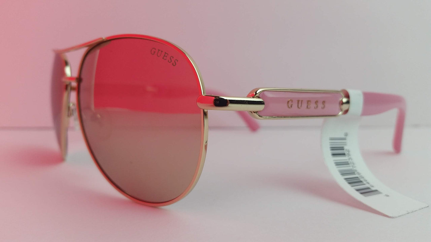 GUESS GU7295 Shiny Rose Gold/Bordeaux Mirror One Size
