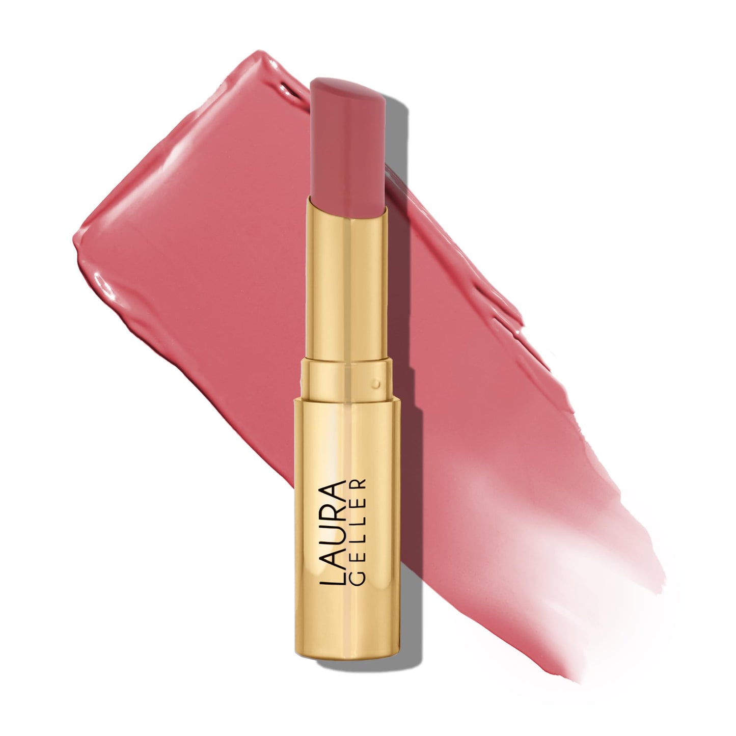 LAURA GELLER NEW YORK Jelly Balm Tinted Lip Balm - In the Buff - Hydrating Lip Color with Shine Finish - Squalane & Vitamin E - Buildable Sheer