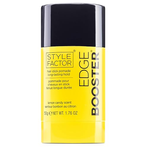 Style Factor EDGE BOOSTER Hair Wax Stick Pomade with Beeswax | Strong Hold Slick Stick for Flyaways, Edges & Baby Hair for Sleek Buns & Ponytails |