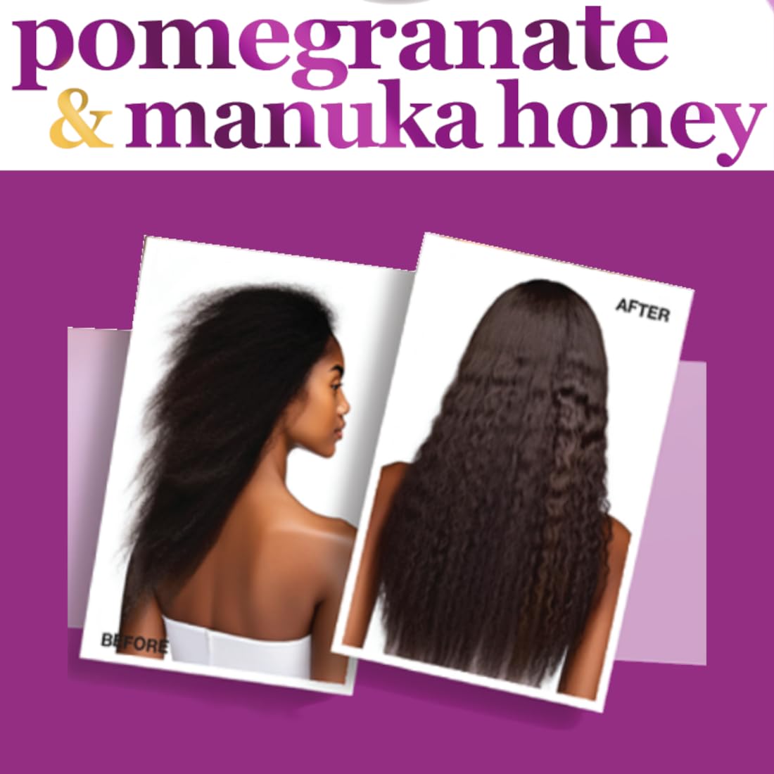 Difeel Pomegranate & Manuka Honey Shampoo & Conditioner 5-PC Set - Includes 33.8oz Shampoo, 33.8oz Conditioner, 8oz Leave in Spray, 8oz Hair Oil