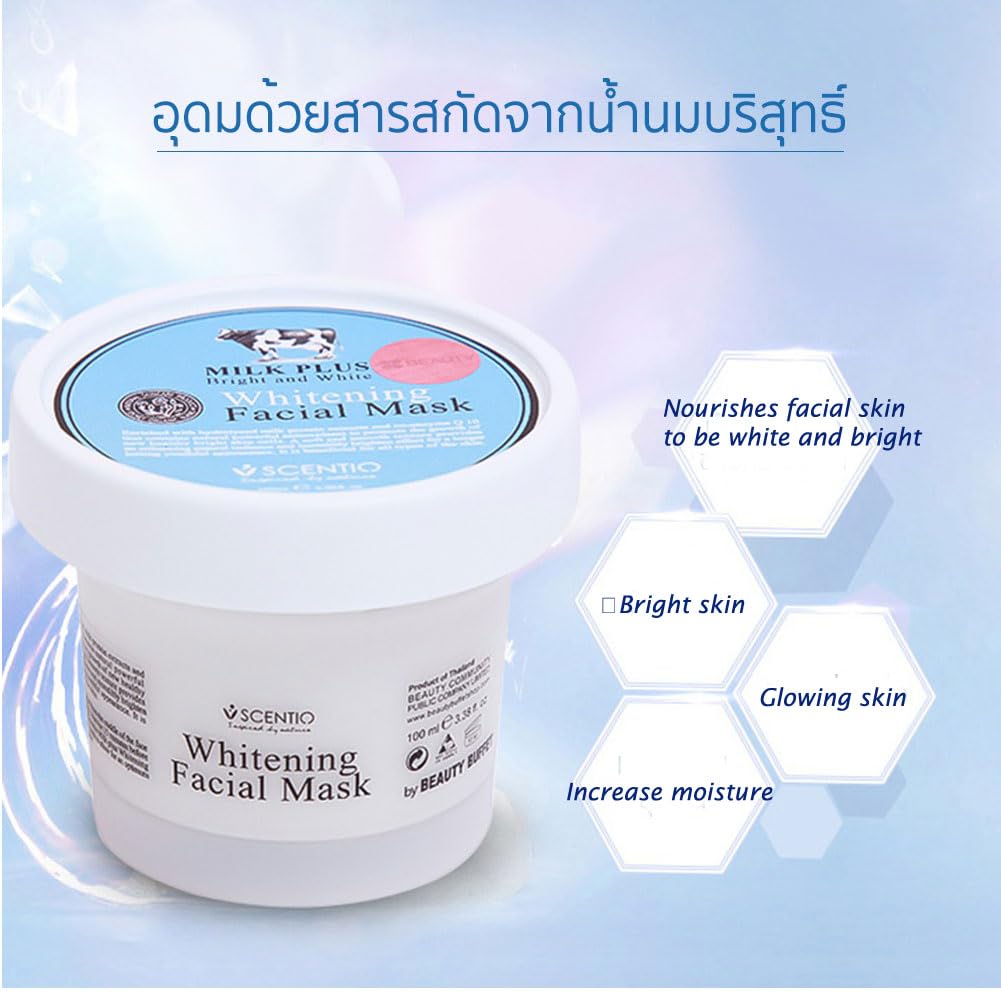 SCENTIO MILK PLUS Q10 FACIAL MASK 100 ML.