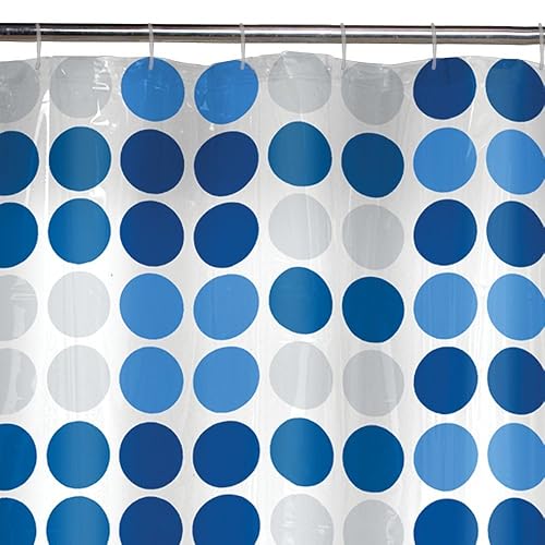 Maytex 13-Piece Trina Dot PEVA Shower Curtain Set