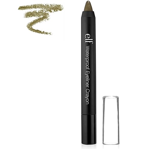 e.l.f. Waterproof Eyeliner Crayon, Moss, 0.07 Ounce