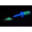 UV Blacklight Reactive Cosmetic Face & Body Glitter Powder (10 Gram Jars) (UV Shamrock Green)