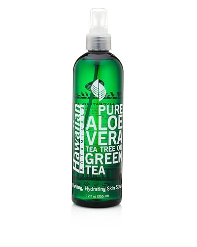 self tanners Hawaiian Botanicals Aloe Vera,Tea Tree Oil, Green Tea, Healing, Hydrating Skin Spray Large 12 oz. Bottle!