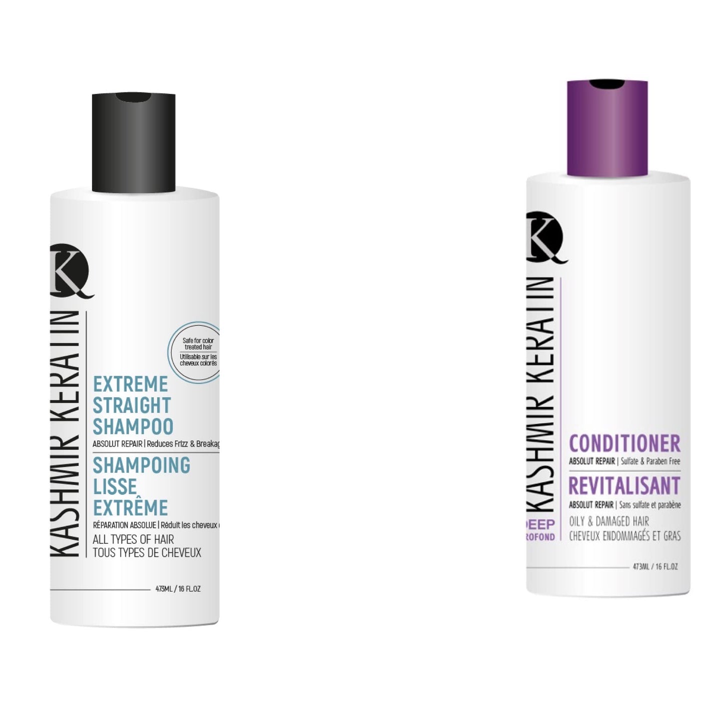 Kashmir Keratin Hair Care Kit plus Shampoo Comb (Extreme Straight + Deep Conditioner)