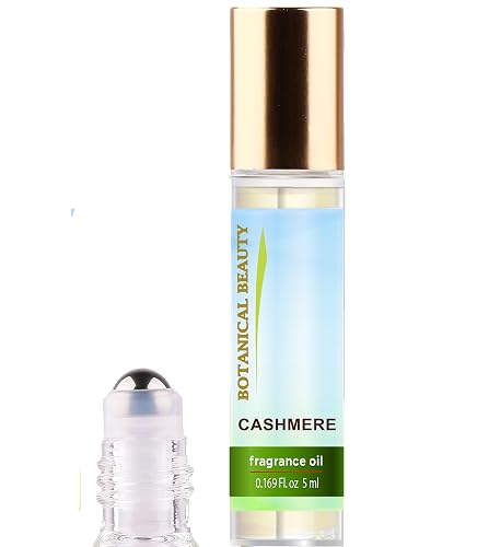 Botanical Beauty CASHMERE FRAGRANCE OIL ROLL-ON 0.169 FL OZ (5 ML) Rollerball Perfume, Alcohol-Free, Long Lasting
