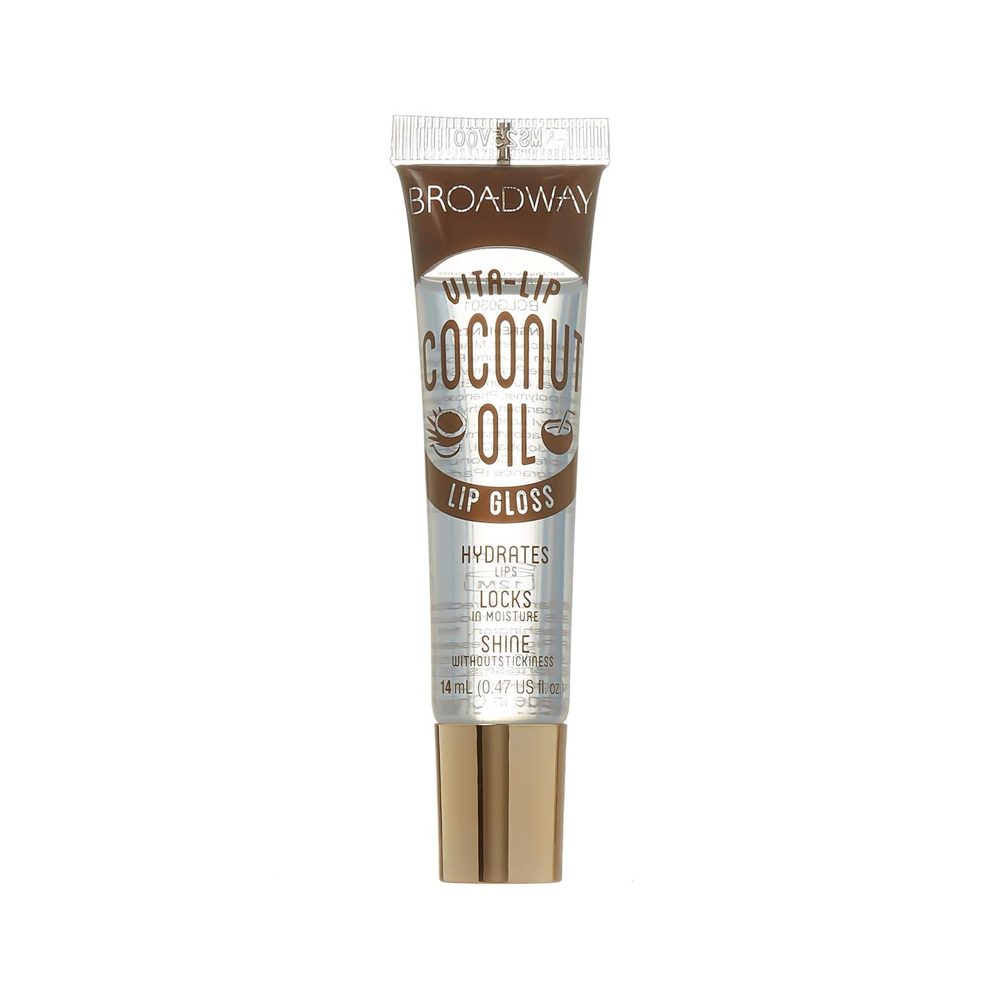 Broadway Vita-Lip Clear Lip Gloss 0.47oz/14ml (BCLG0301- Coconut Oil)