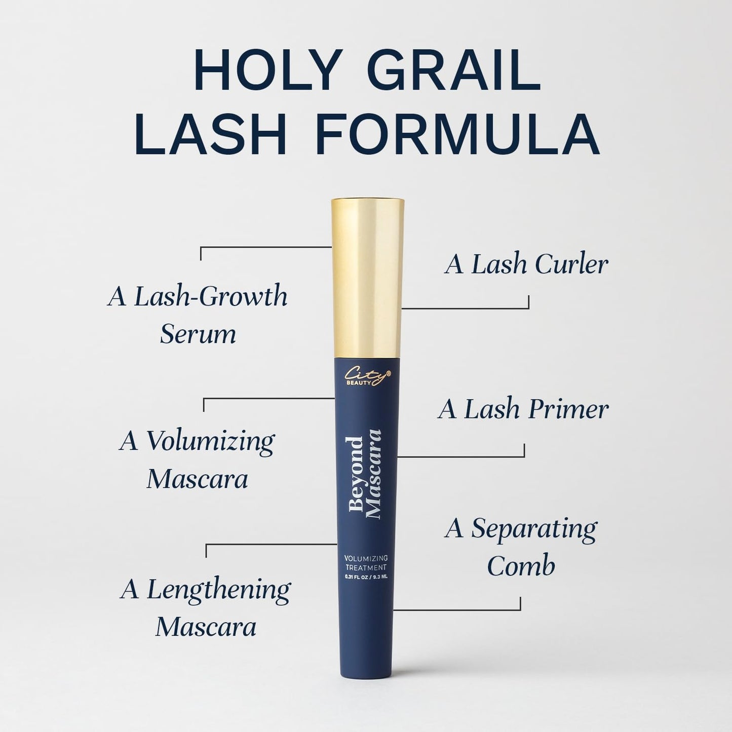 City Beauty Beyond Mascara - Volumizing Treatment - Nourish & Lengthen Lashes - Keratin & Biotin Promote Stronger, Thicker-Looking Eyelashes