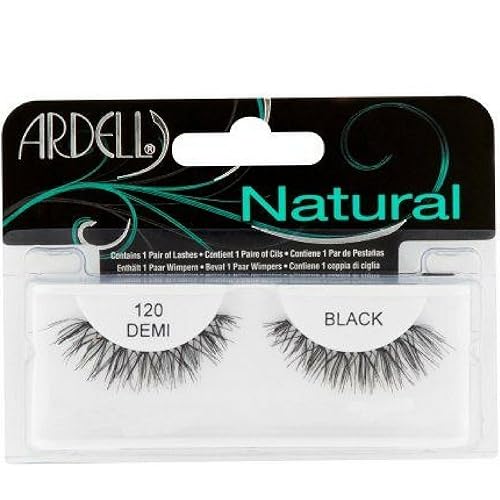 Ardell Natural Lashes for Women, 120 Demi Black