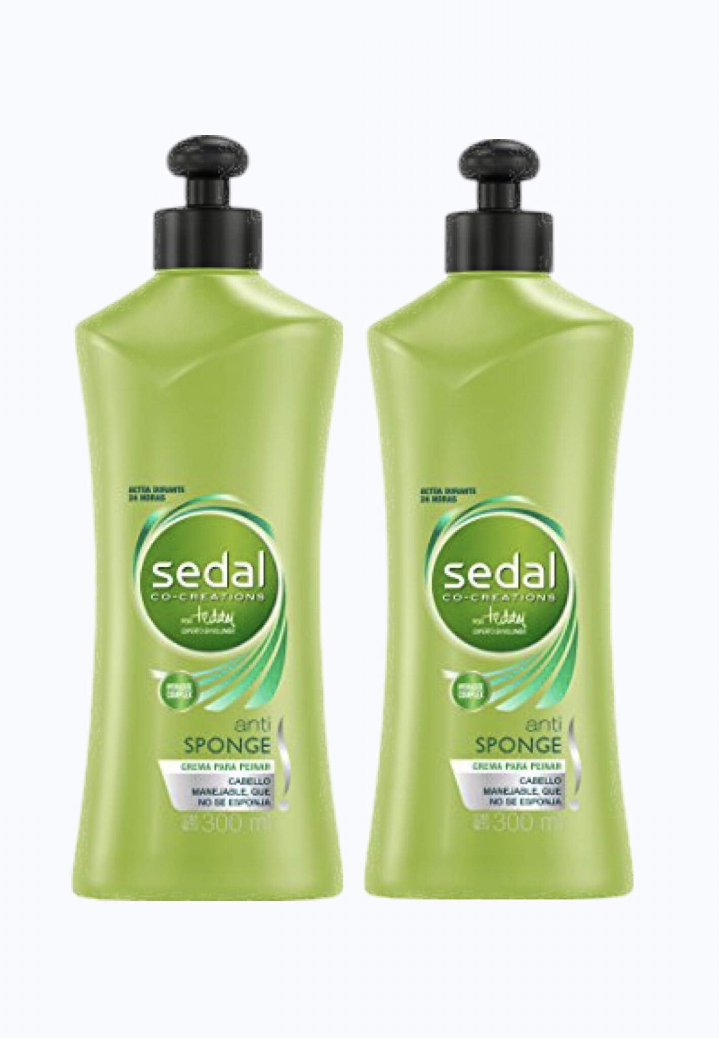 Sedal Anti Sponge con Hydracate Complex Crema para Peinar 300 ml (2 pack)