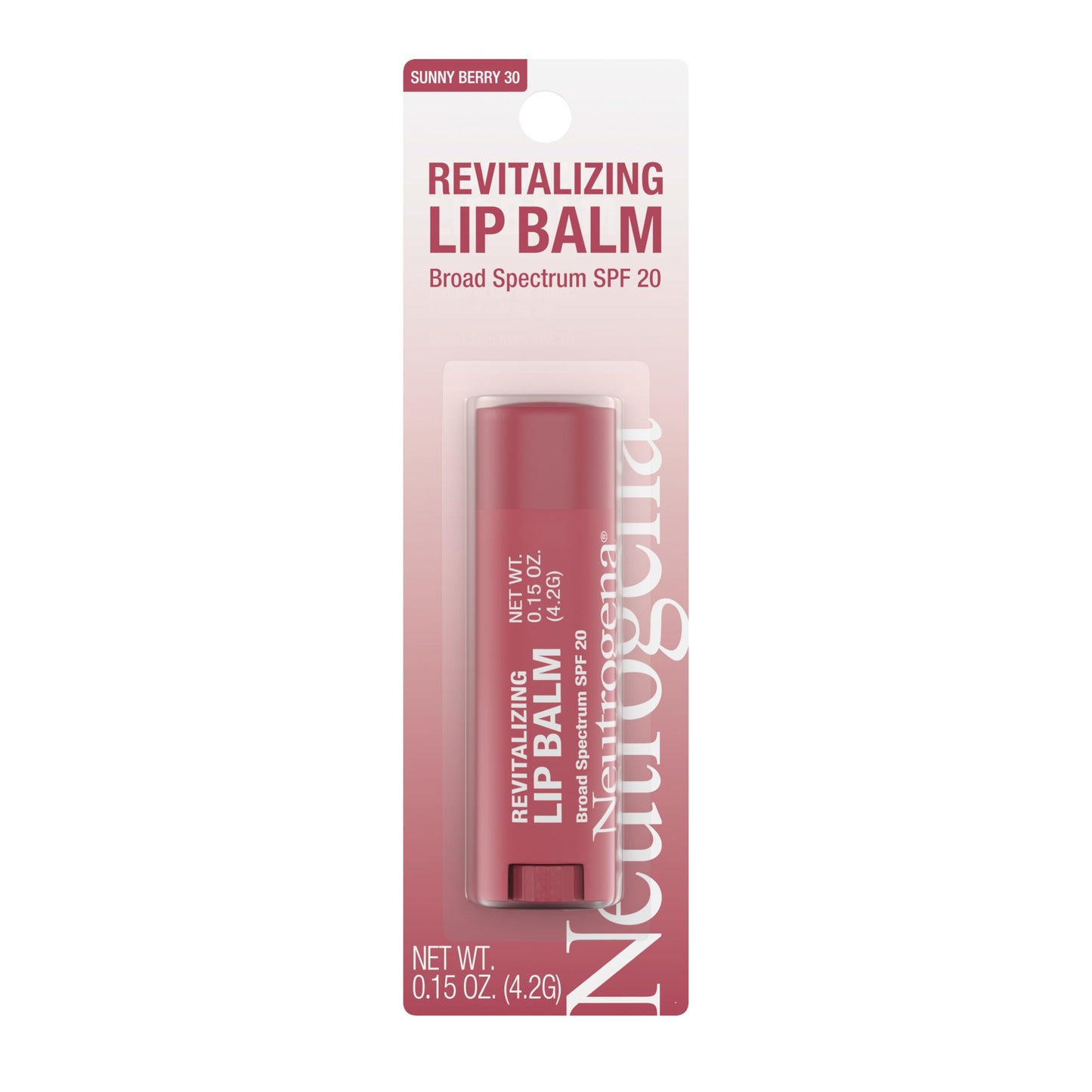 Neutrogena Revitalizing Tinted Lip Balm Broad Spectrum SPF 20 Sunscreen, Moisturizing Lip Balm with a Sheer Tint for Softer, Smoother