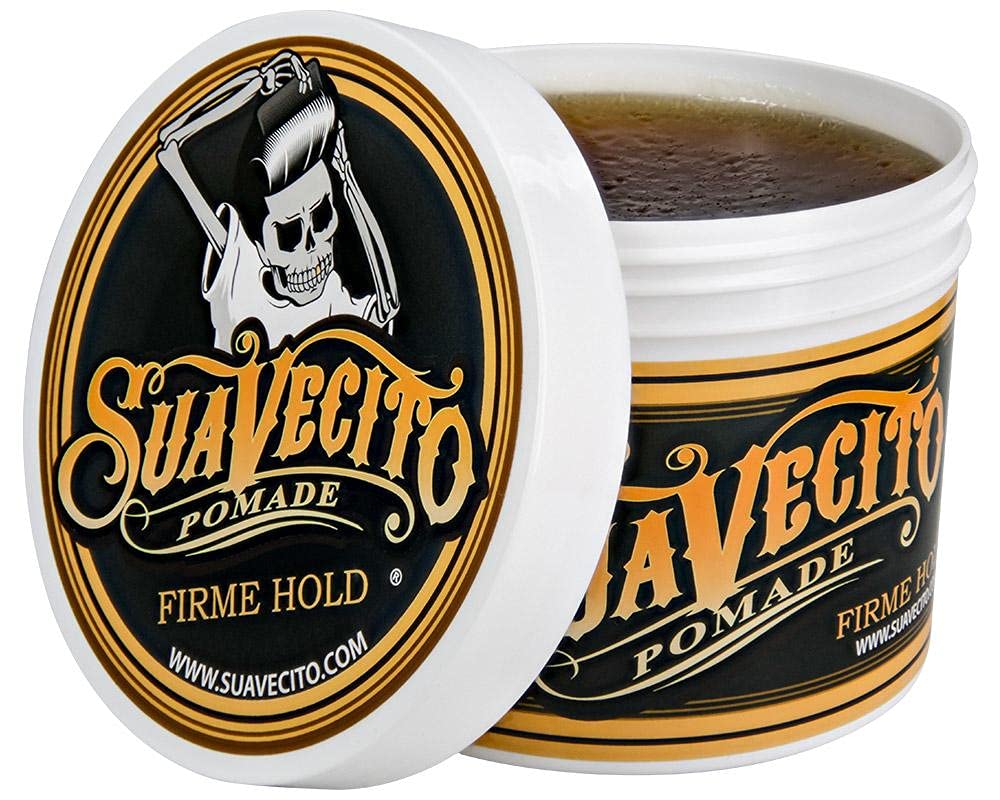 Suavecito Strong Hold Hair Pomade For Men, 32 oz - Medium Shine Water Based Wax Like Flake Free Hair Gel - Easy To Wash Out - All Day Hold For All