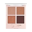 Mineral Fusion Eyeshadow Palette - Four Pressed Powder Shades in Matte, Satin, and Shimmer Finishes - Natural, Lightweight Vegan Eye Makeup