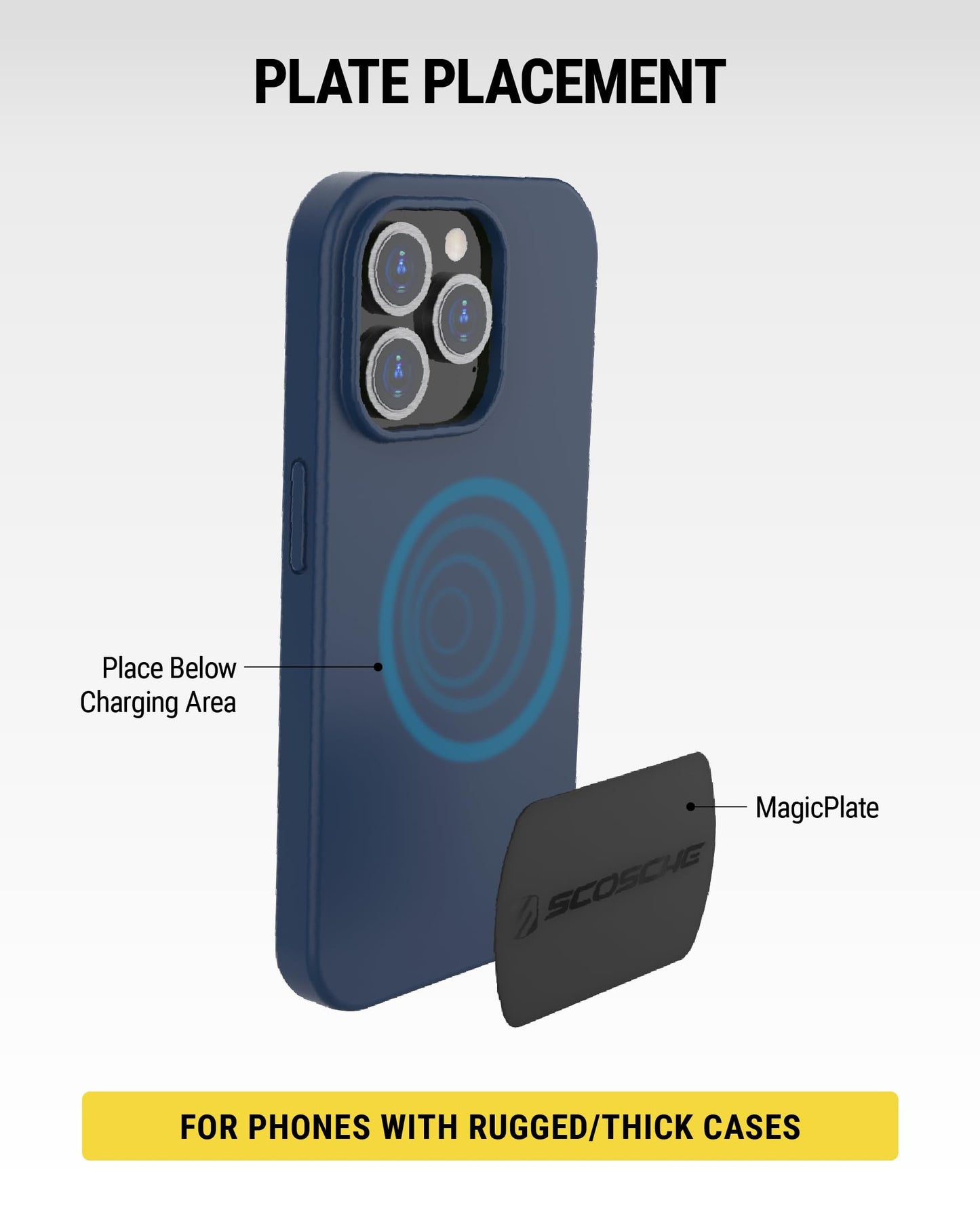 Scosche MAGRKI MagicMount Replacement Metal Plate Kit for Phone, Metal Plates for Magnetic Mount Cell Phone Holder for Car, Universal with All…