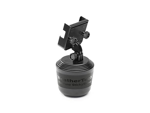 WeatherTech CupFone Two View - Adjustable, Universal Cup Holder Phone Mount Car & Truck Accessory - Best Design for iPhone & Smartphone Charging…