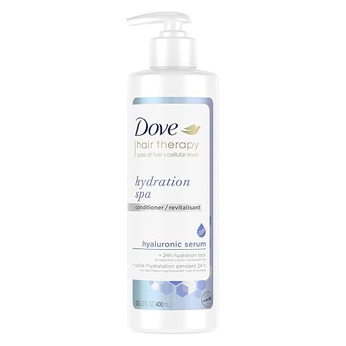 Dove Hair Therapy Conditioner for Dry Hair Hydration Spa Hair Conditioner with Hyaluronic Serum 13.5 fl oz