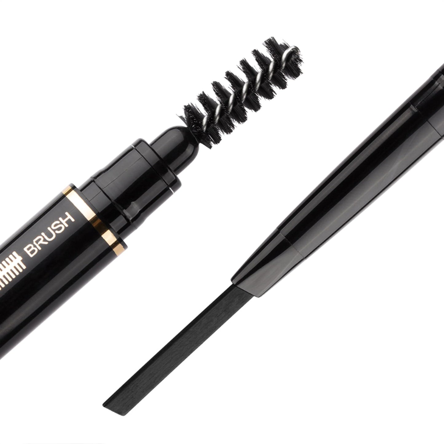 Eyebrow Pencil 2 Packs, Waterproof Smudge-Proof Brow Pencil with Brow Brush, Automatic Eye Brow Makeup Kit, Black