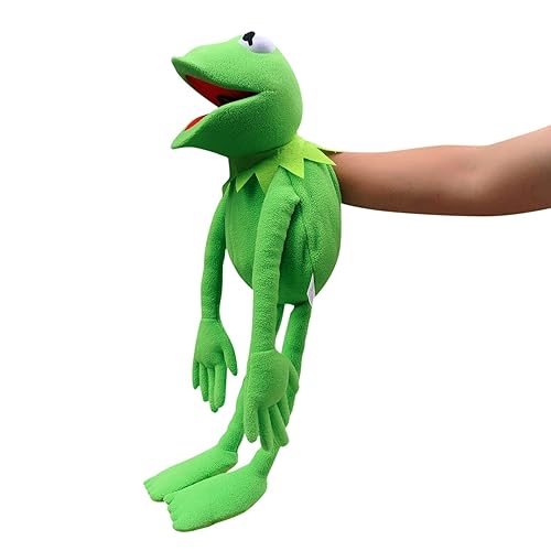 SUIYUEOUR Kermit Frogs Hand Puppet, Frog Plush,The Muppets Show, Soft Frog Puppet Doll Suitable for Role Play -Green, 24 Inches
