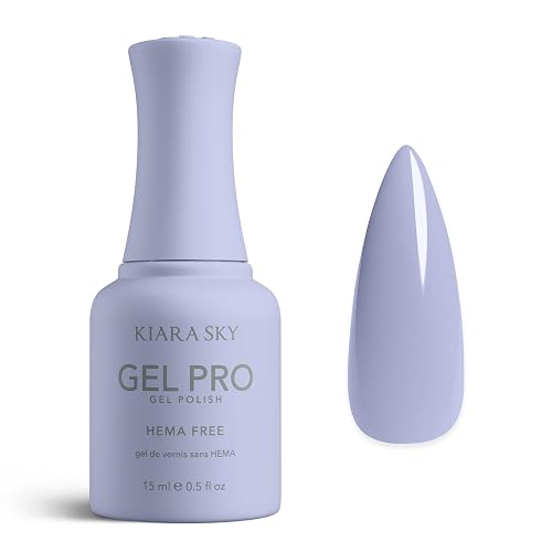 KIARA SKY Gel Pro HEMA-Free Gel Nail Polish | Full Coverage, 28+ Day Wear, Self-Leveling, UV/LED Soak-Off, 0.5 fl oz | Hint Of Winkle #051 Beauty & Personal Care KIARA SKY
