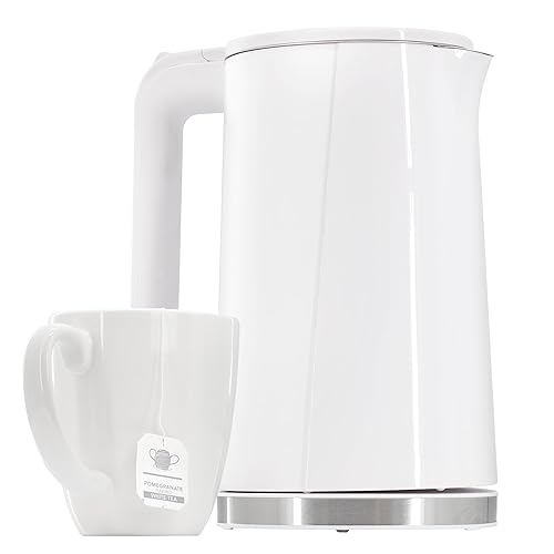 MegaChef 1.7 Quart Double Wall Insulated Stainless Steel Electric Watter Boiler/Tea Kettle