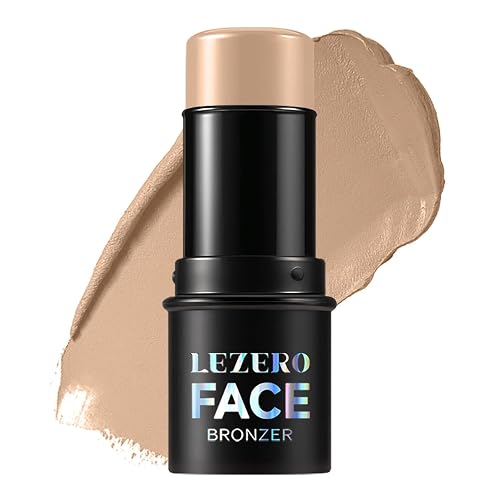 Cream Bronzer Stick, Multi-use Contour Stick for Face Shaping, Matte Finish Beauty Wand for Sculpt the Face, Easy to Apply, Longwear, Waterproof