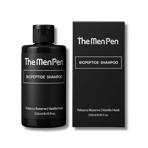 The Men Pen Peptide-Powered Shampoo & Conditioner Set for Men - Strengthening, Thickening Hair Care with Biotin, Keratin & Collagen - Tobacco Reserve