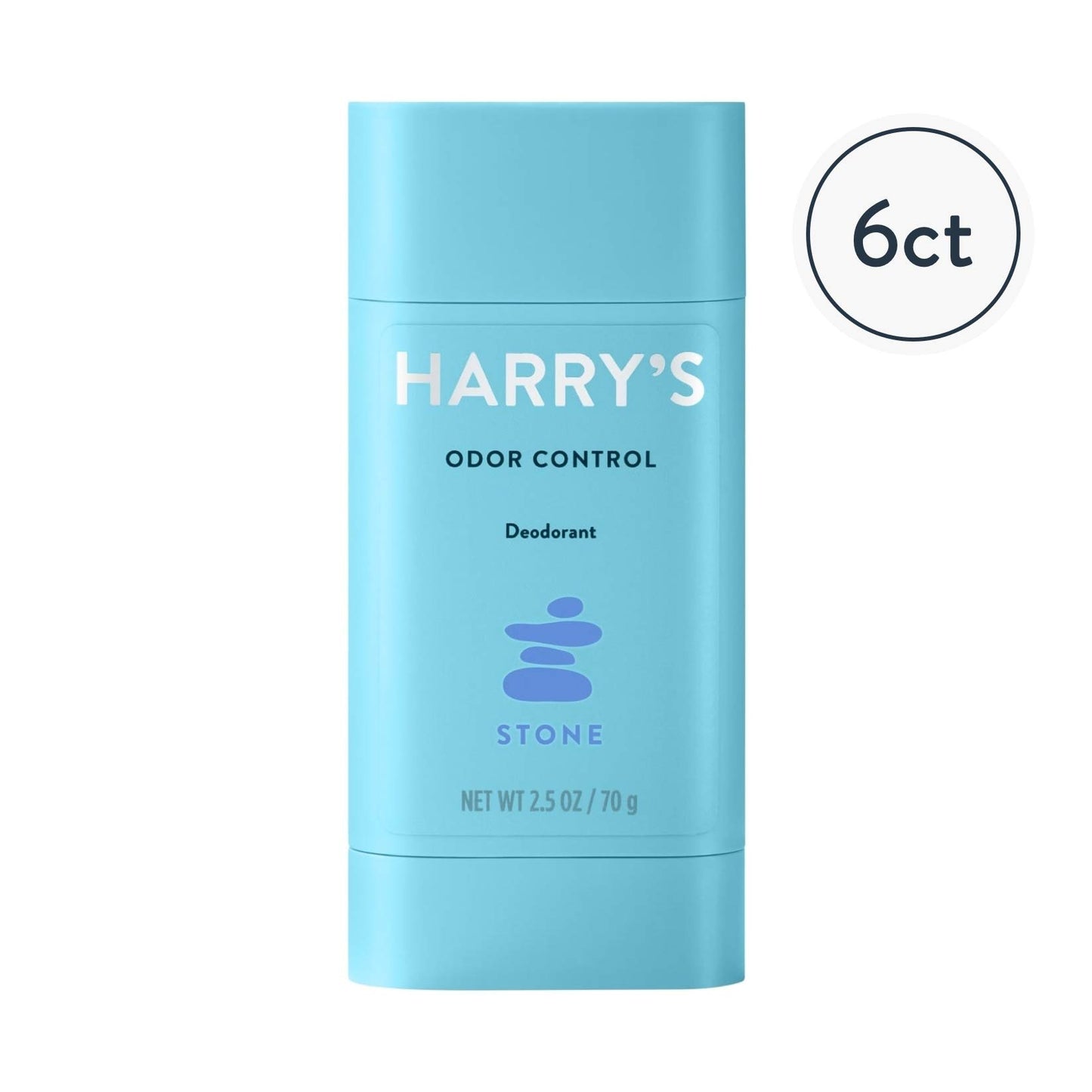 Harry's Men's Deodorant, Odor Control, Aluminum-Free, Stone, 6 Count Beauty and Personal Care Harry's