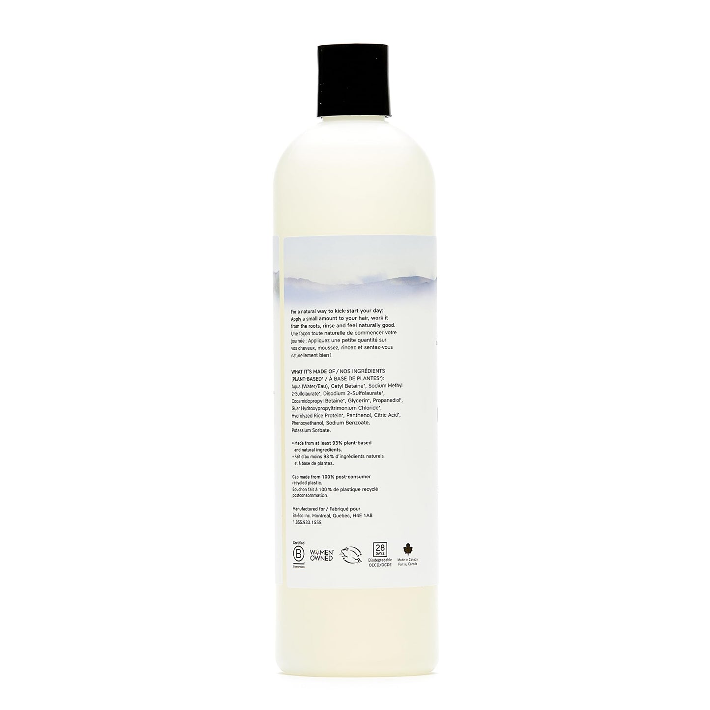 The Unscented Company Daily Shampoo, For Fine to Wavy Hair Types, Fragrance Free, 16.9 fl oz (500 ml)
